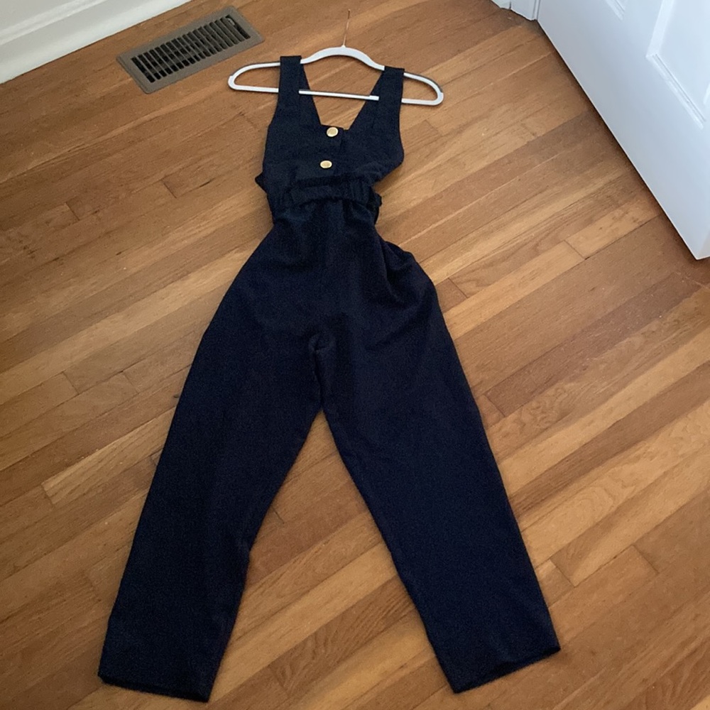 Zara open back jumpsuit